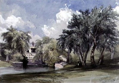 The Waterfall in Hyde Park by William Callow